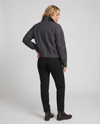 Übergangsjacke Damen sportlich mit hohem Kragen und elastischem Bund