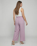Damen Culotte-Hosen mit weitem Bein und elastischem Bund R&B