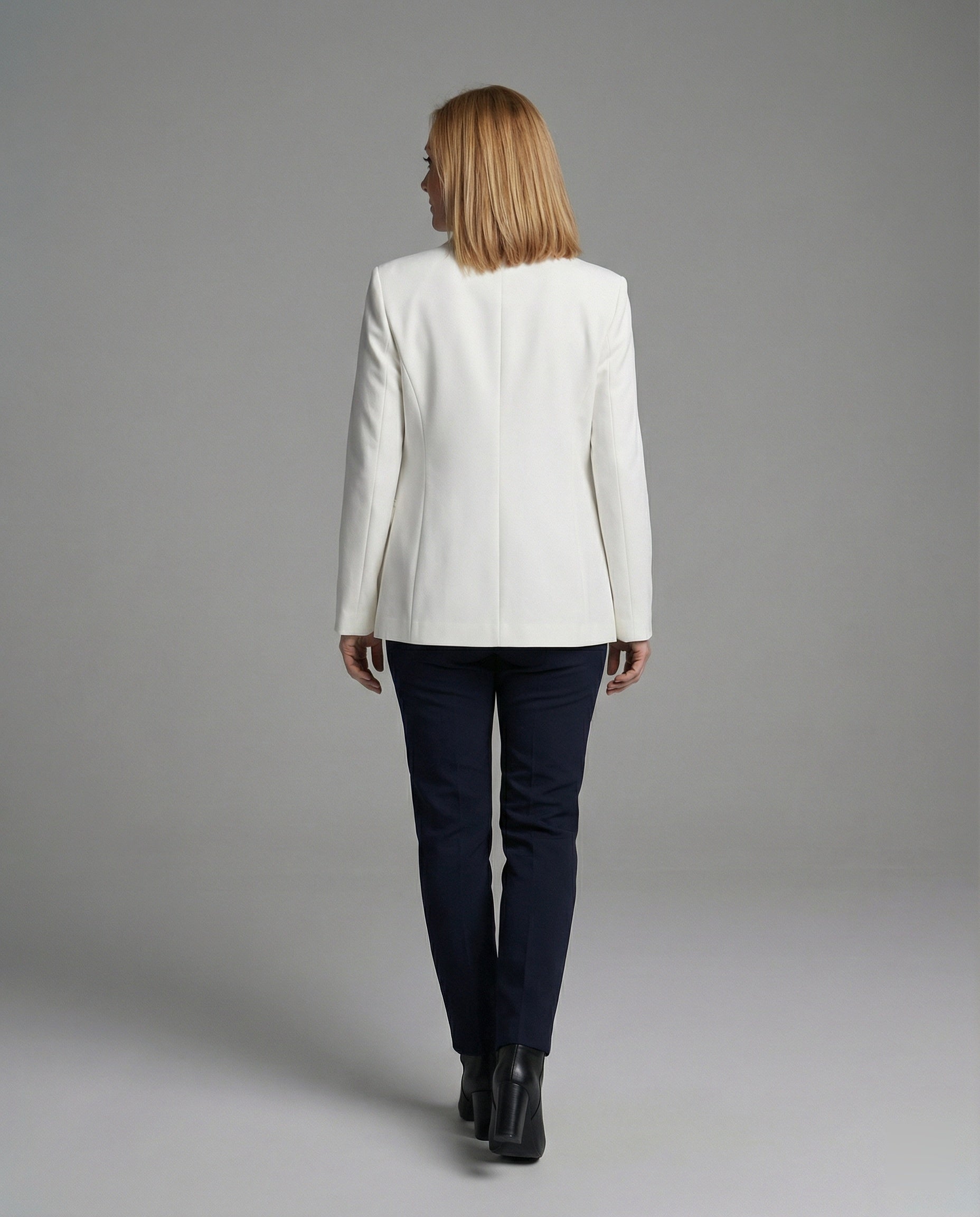 Damen elegante Blazerjacke mit asymmetrischem Schnitt