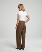 Freizeitkleidung Damen High Waist Stoffhose