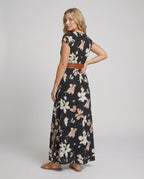 Boho Langes Maxikleid mit Blumenmuster für Sommer & Urlaub - R&B