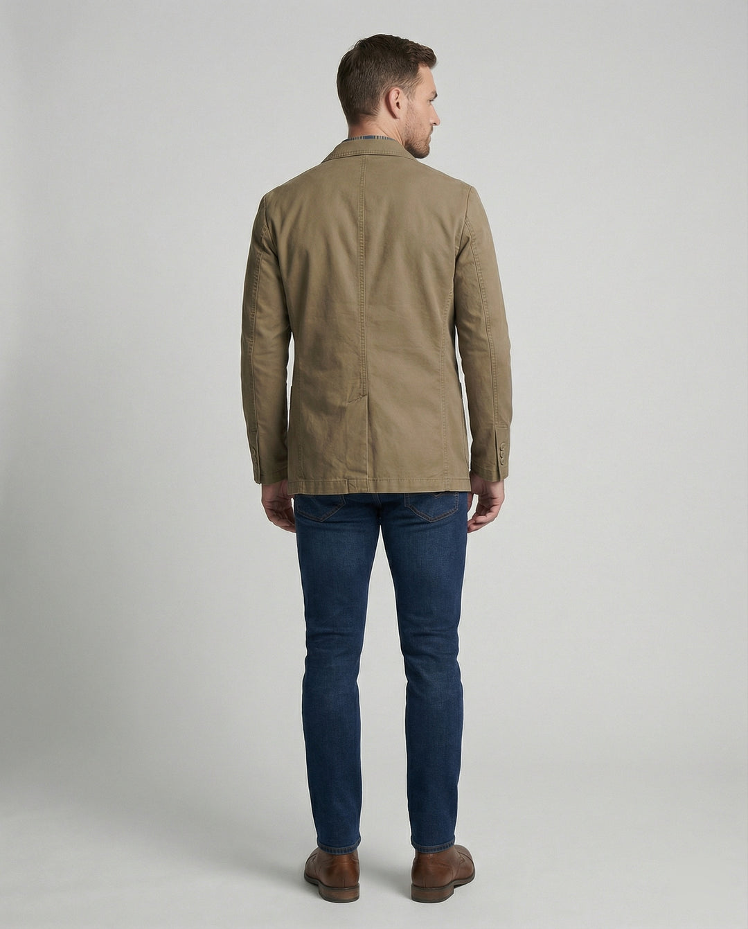 Herren Blazer Herren Baumwolle leger