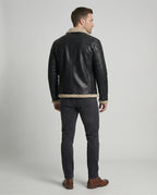 Herren Lederjacke mit warmem Innenfutter