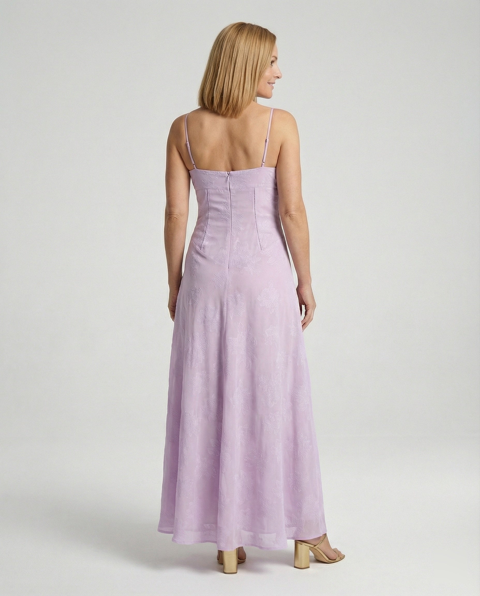 Damen Maxikleid Spitze Abendkleid lang