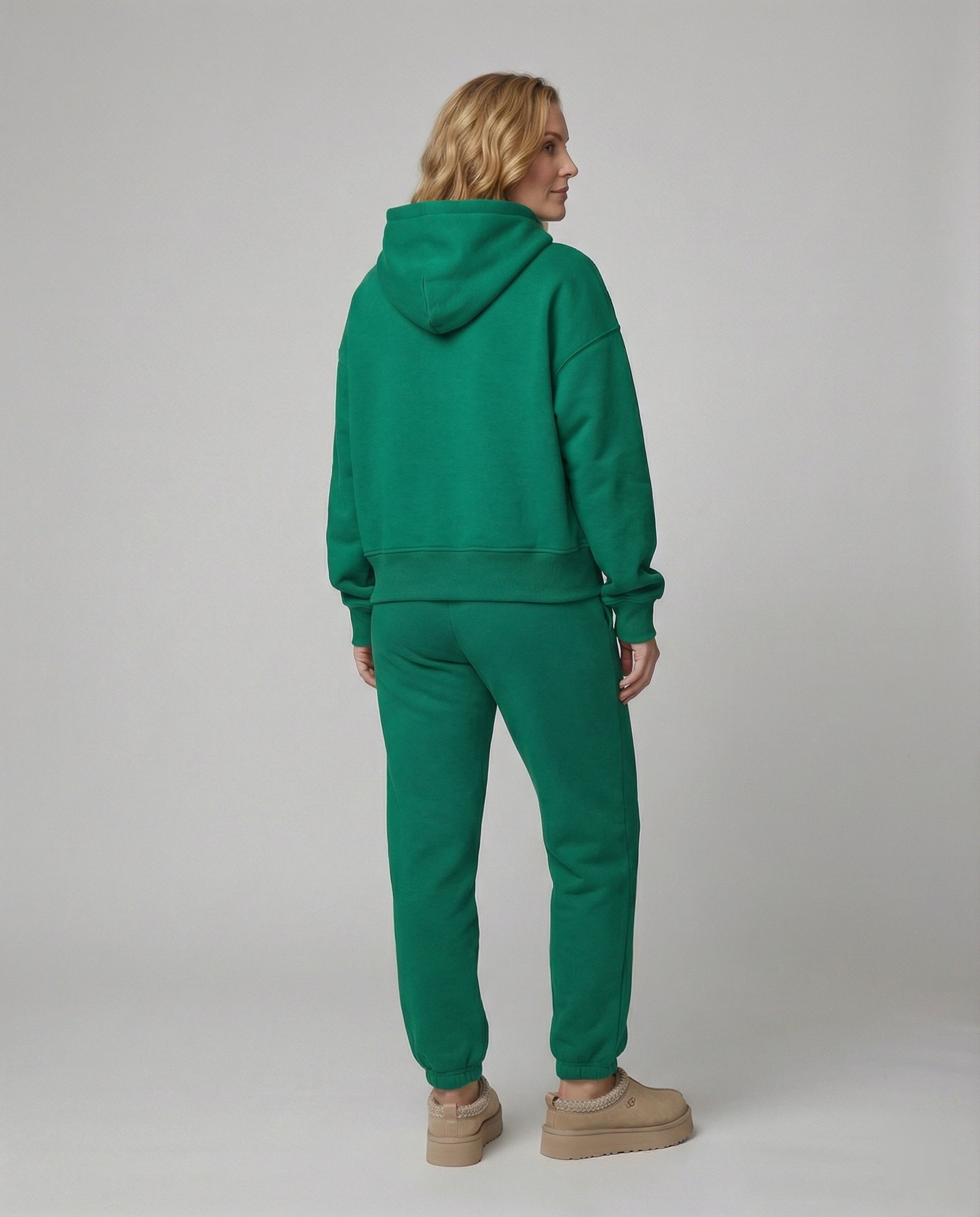 R&B | Run Kapuzenpullover und Cropped Hose Zwei Teile Satz