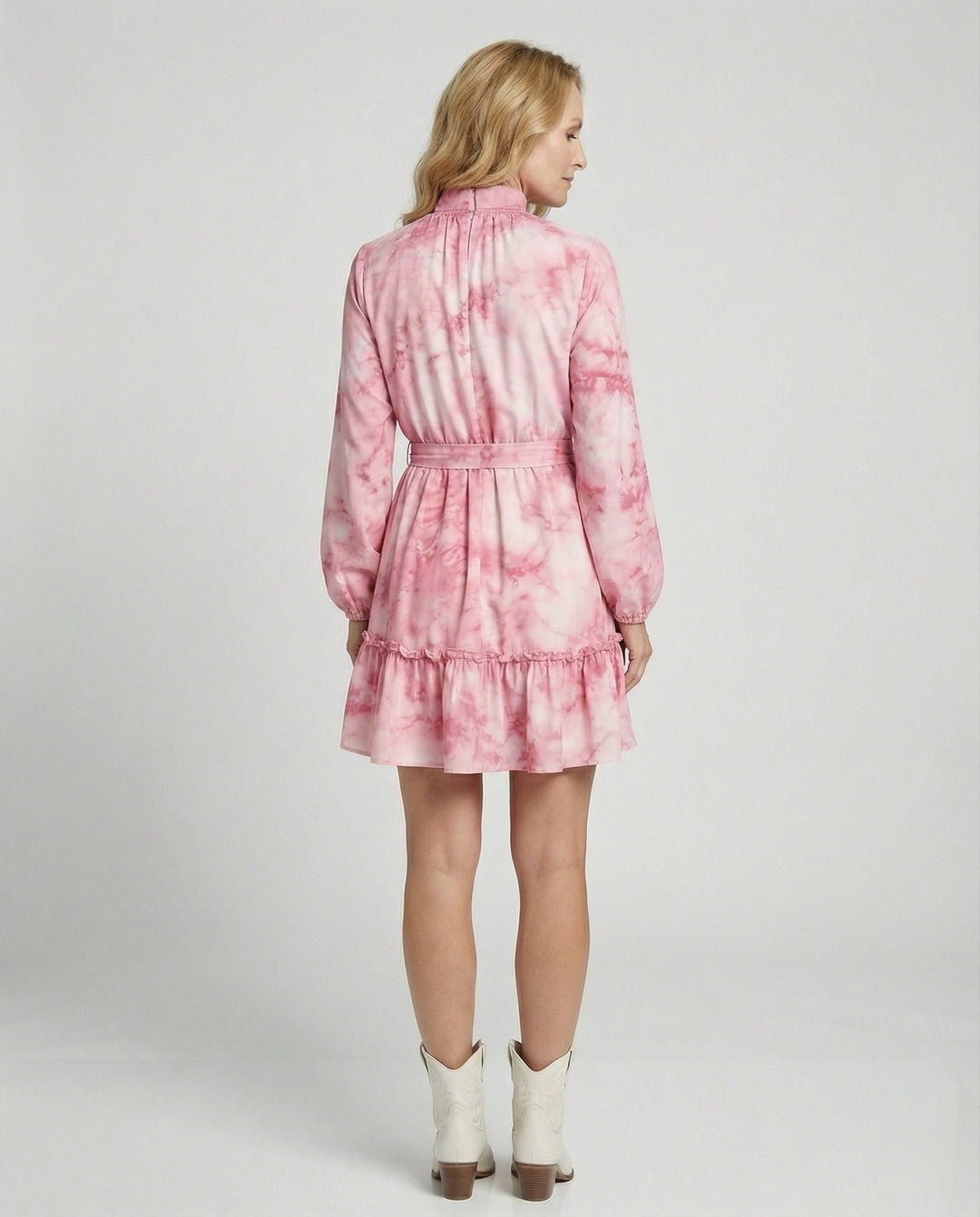 Damen Freizeitkleid Mini mit Volant