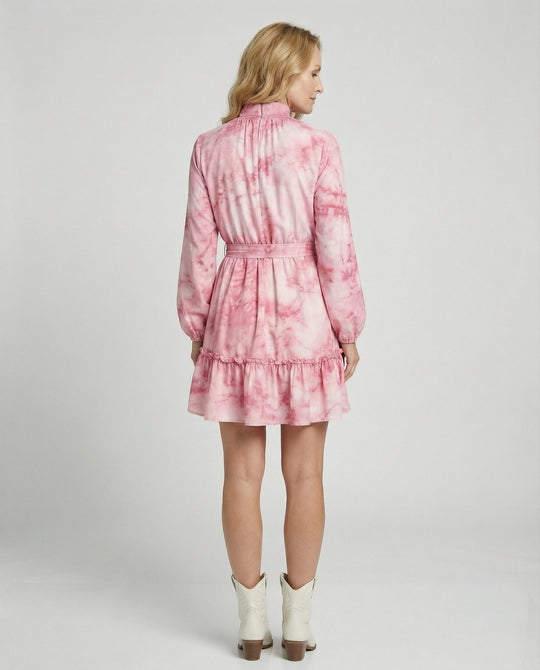 Damen Freizeitkleid Mini mit Volant