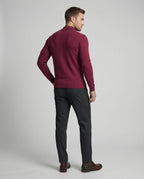 Herren eleganter Pullover mit Stehkragen R&B