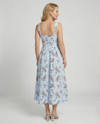 Damen Midikleid Korsett elegant