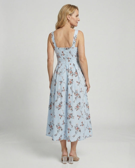 Damen Midikleid Korsett elegant