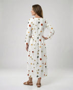 Damen Maxikleid floral mit Taschen