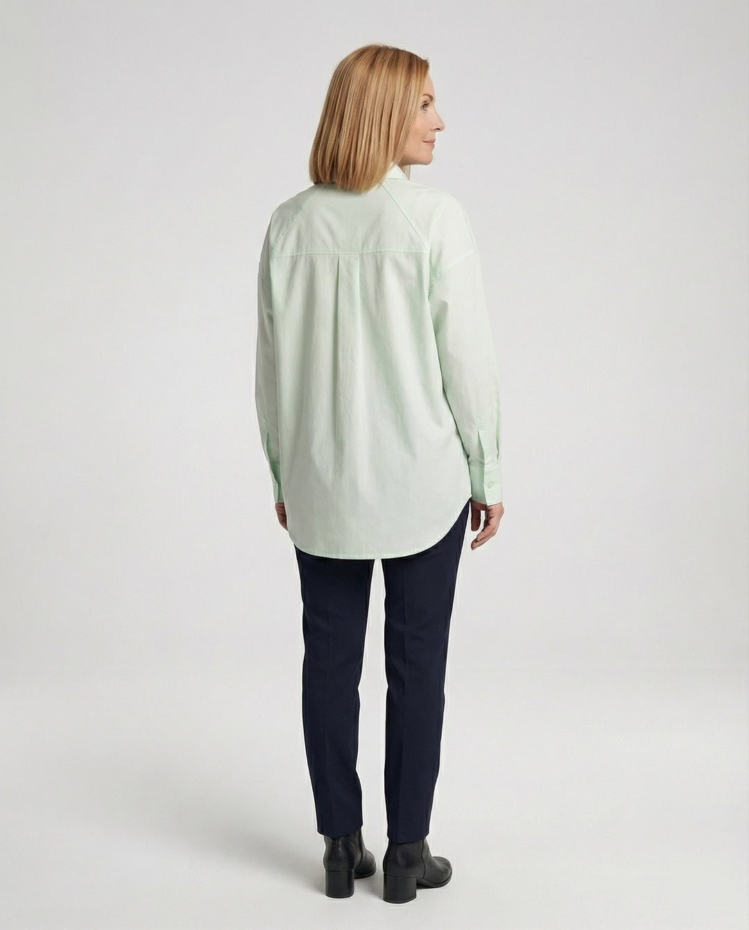 Damen Oversized Hemdbluse aus Baumwolle