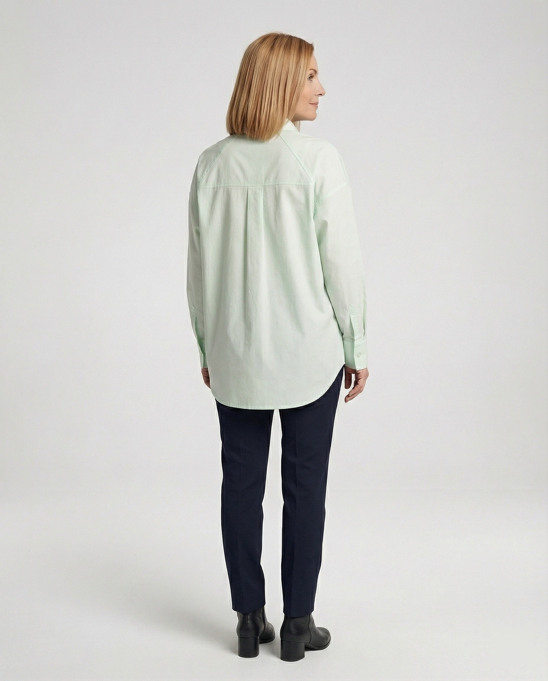 Damen Oversized Hemdbluse aus Baumwolle