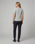 Damen Baumwollpullover mit kurzem Arm R&B