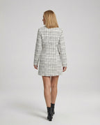 Damen Blazer Mantel Tweed