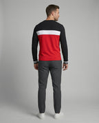 Herren Langarmshirt mit sportlichen Farbakzenten und bequemer Passform
