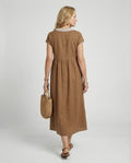 Damen Midikleid Sommer Spitze