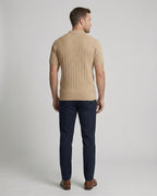 Herren Kurzarm-Strickhemd