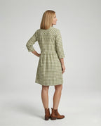 Damen Blumenkleid Mini A-Linie