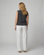 Damen Strickweste elegant mit Knopfverschluss