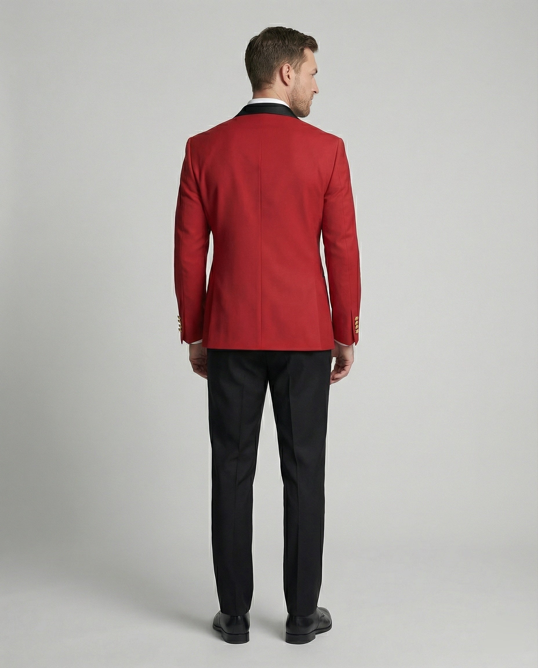 Herren Doppelreiher Blazer – eleganter Blazer für Herren mit goldenen Knöpfen
