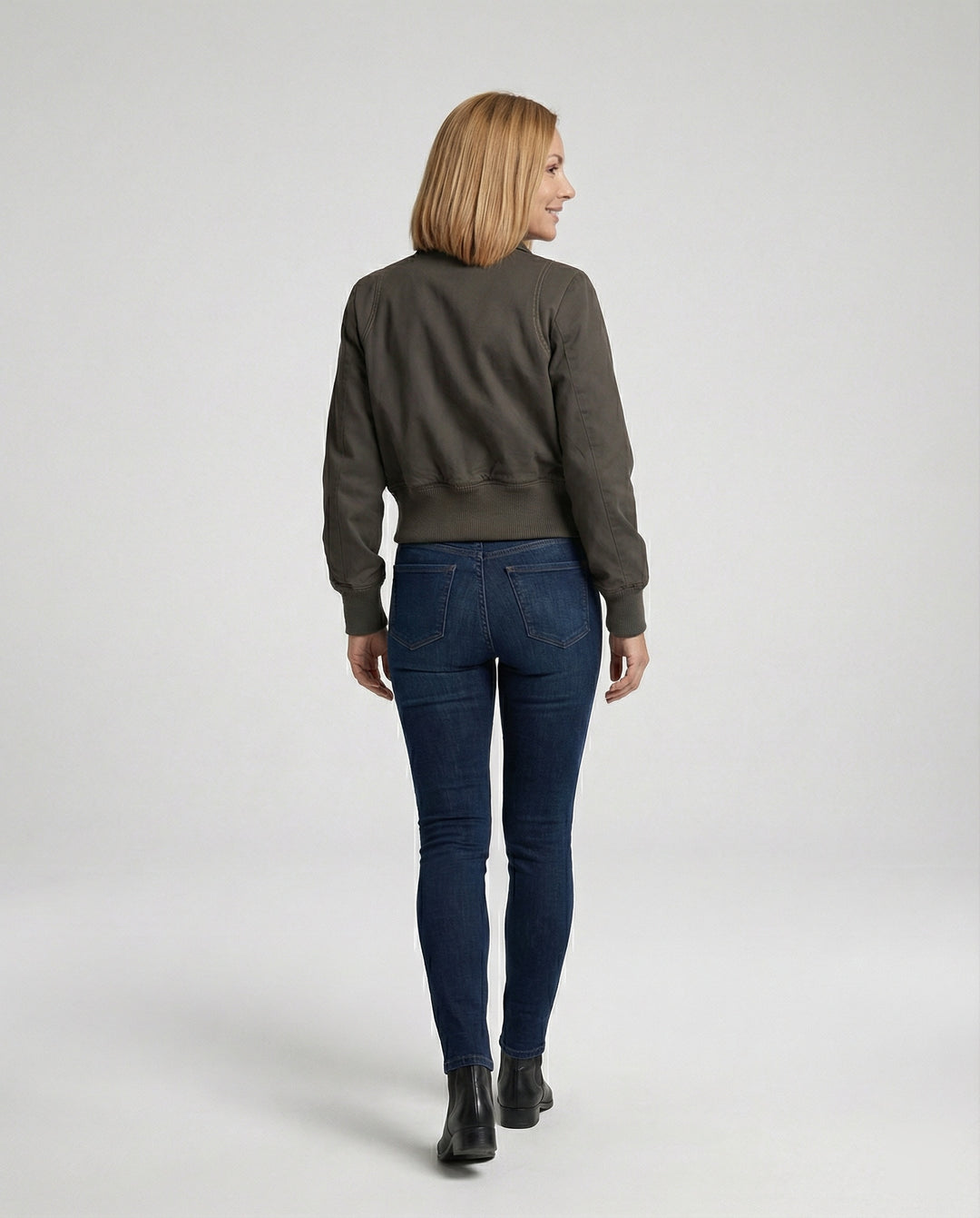 Damen Kurzjacke mit Reißverschluss