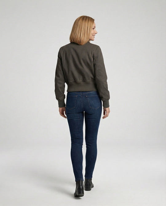 Damen Kurzjacke mit Reißverschluss