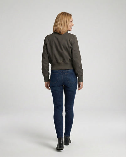 Damen Kurzjacke mit Reißverschluss