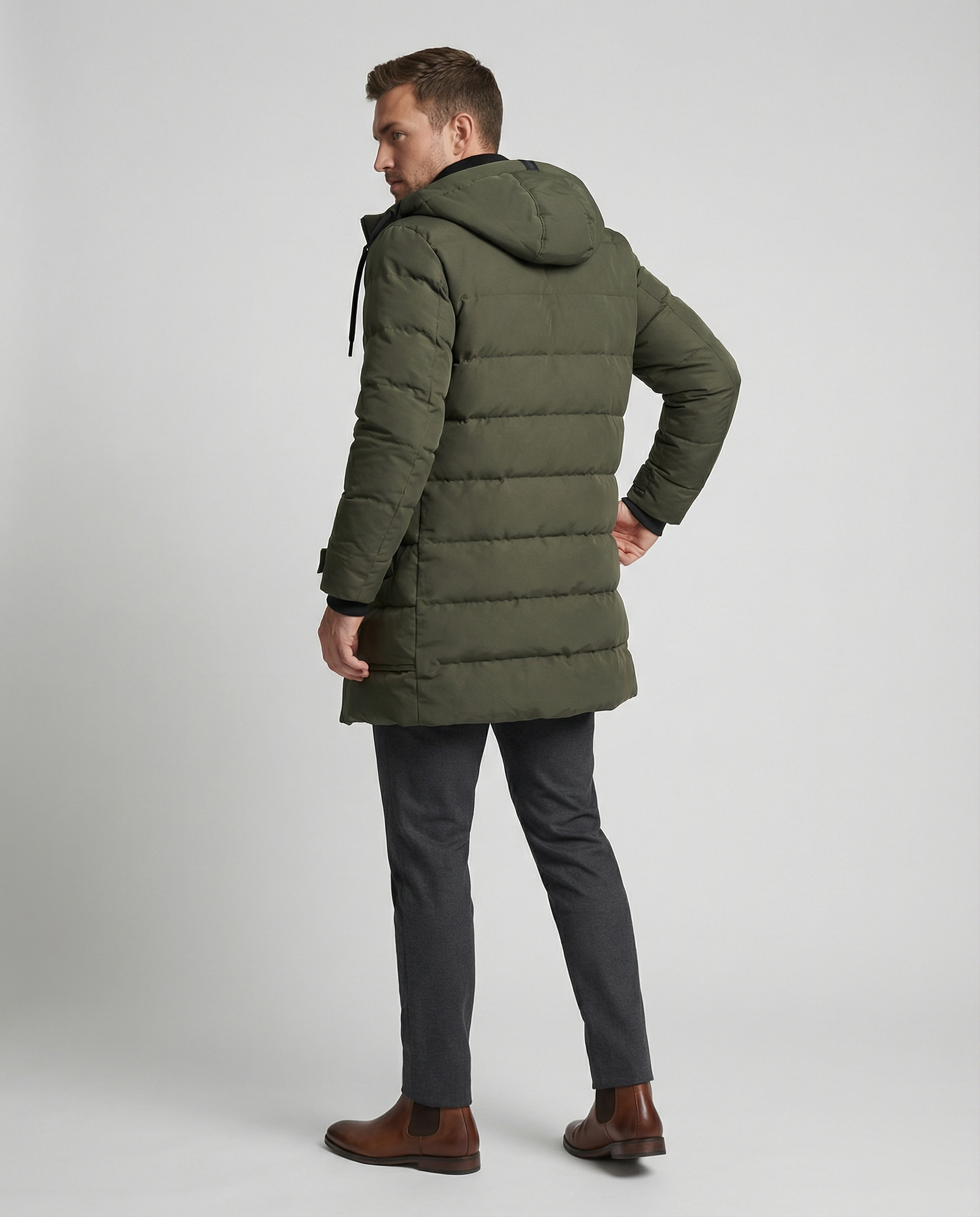 R&B | Winterjacke mit Kapuze für Männer