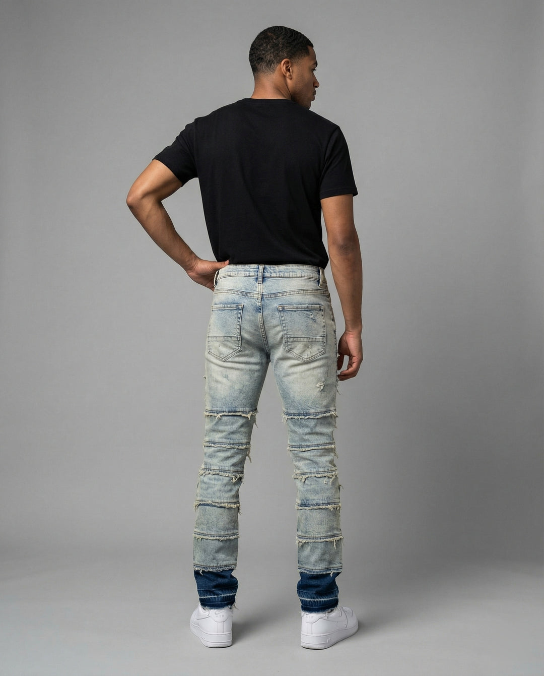 Herren Destroyed Jeans Slim Fit