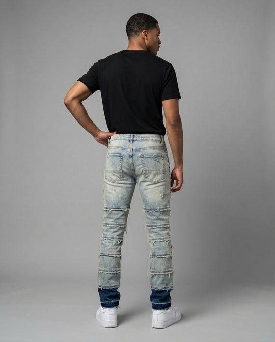 Herren Destroyed Jeans Slim Fit