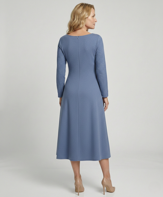 Freizeitkleid Damen Midikleid Tellerrock