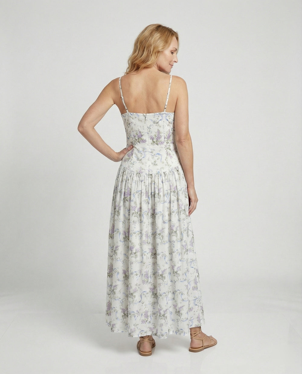 Damen Maxikleid mit Korsett Oberteil