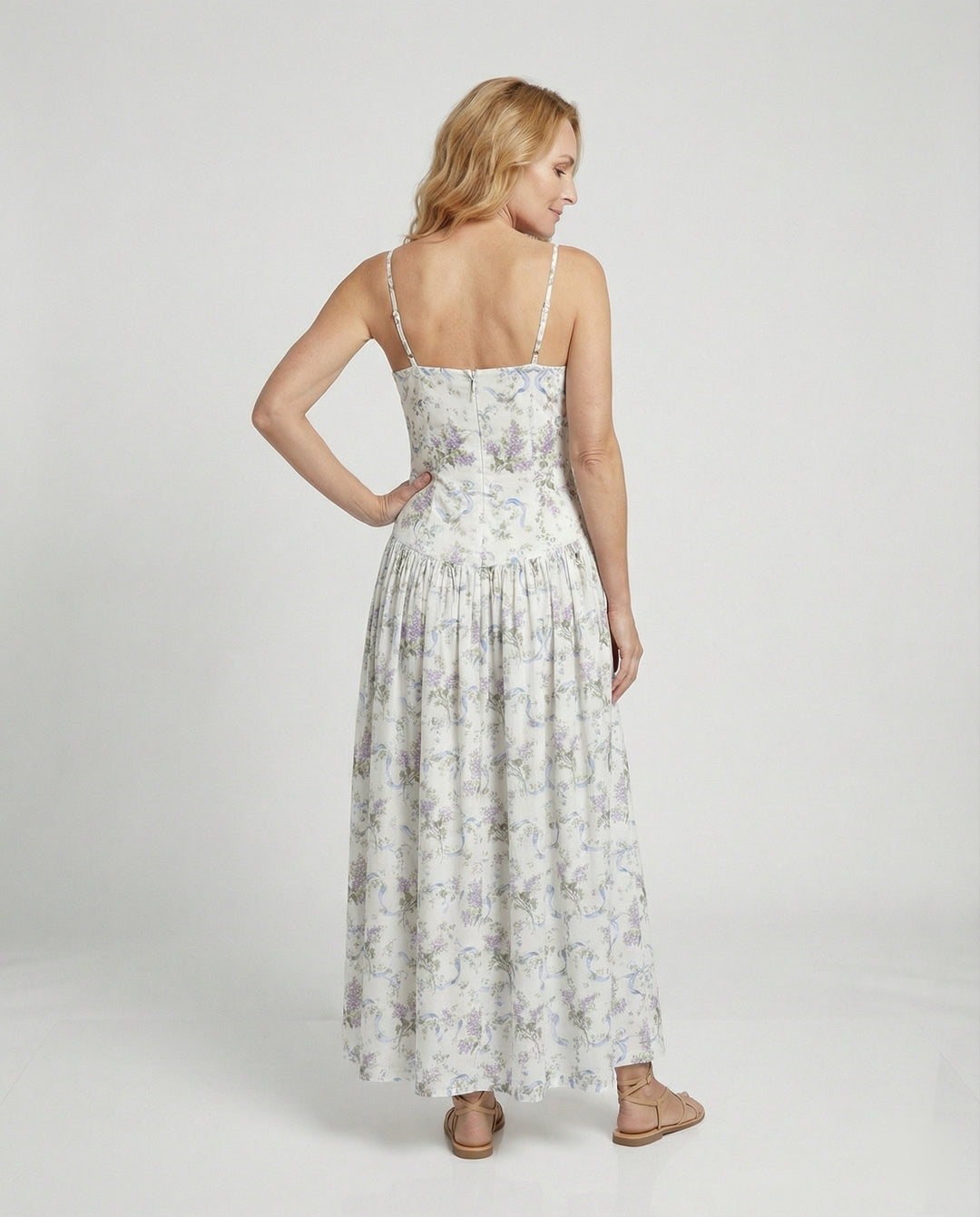 Damen Maxikleid mit Korsett Oberteil