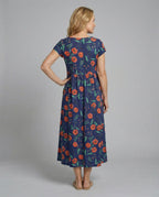 Damen Maxikleid Patchwork A-Linie