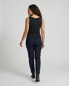 Damen Drapierter Front Ärmelloses Top