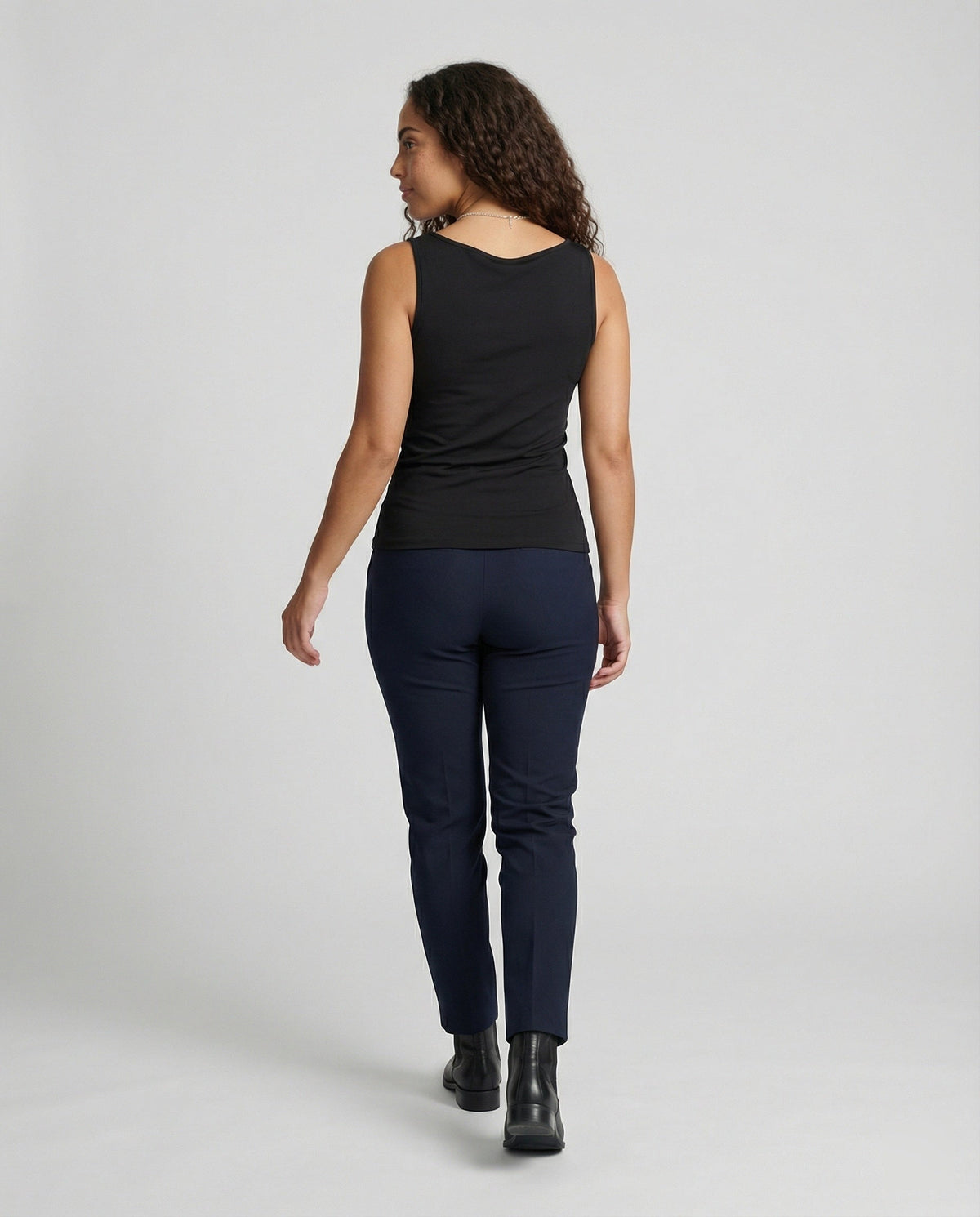 Damen Drapierter Front Ärmelloses Top