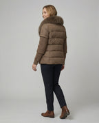 Steppjacke Damen mit luxuriösem Kunstfellkragen