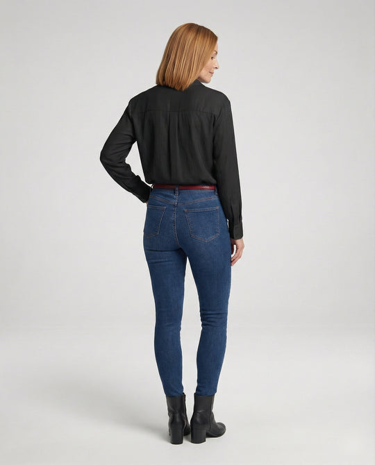 Damen Bluse mit Spitzenakzenten