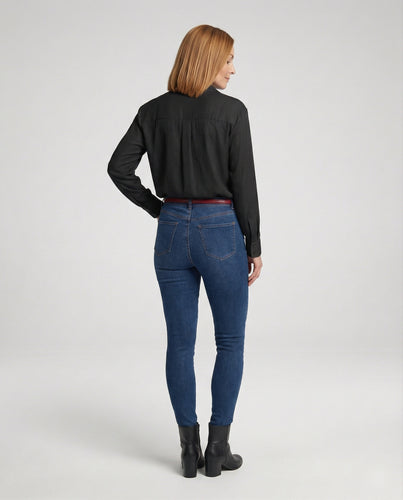 Damen Bluse mit Spitzenakzenten