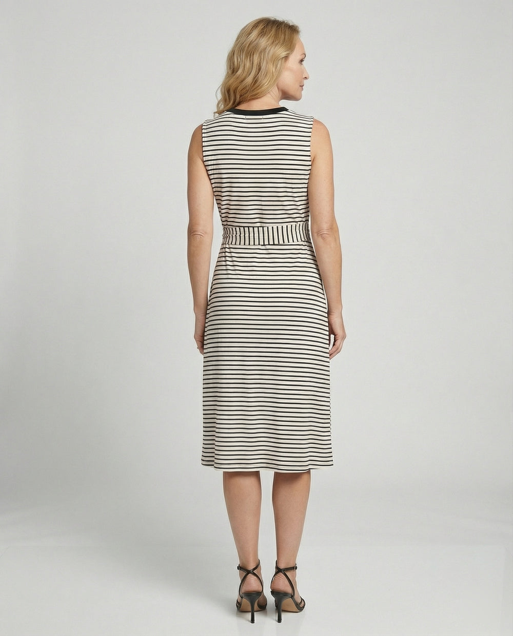 Damen Midikleid Wickeloptik Jersey