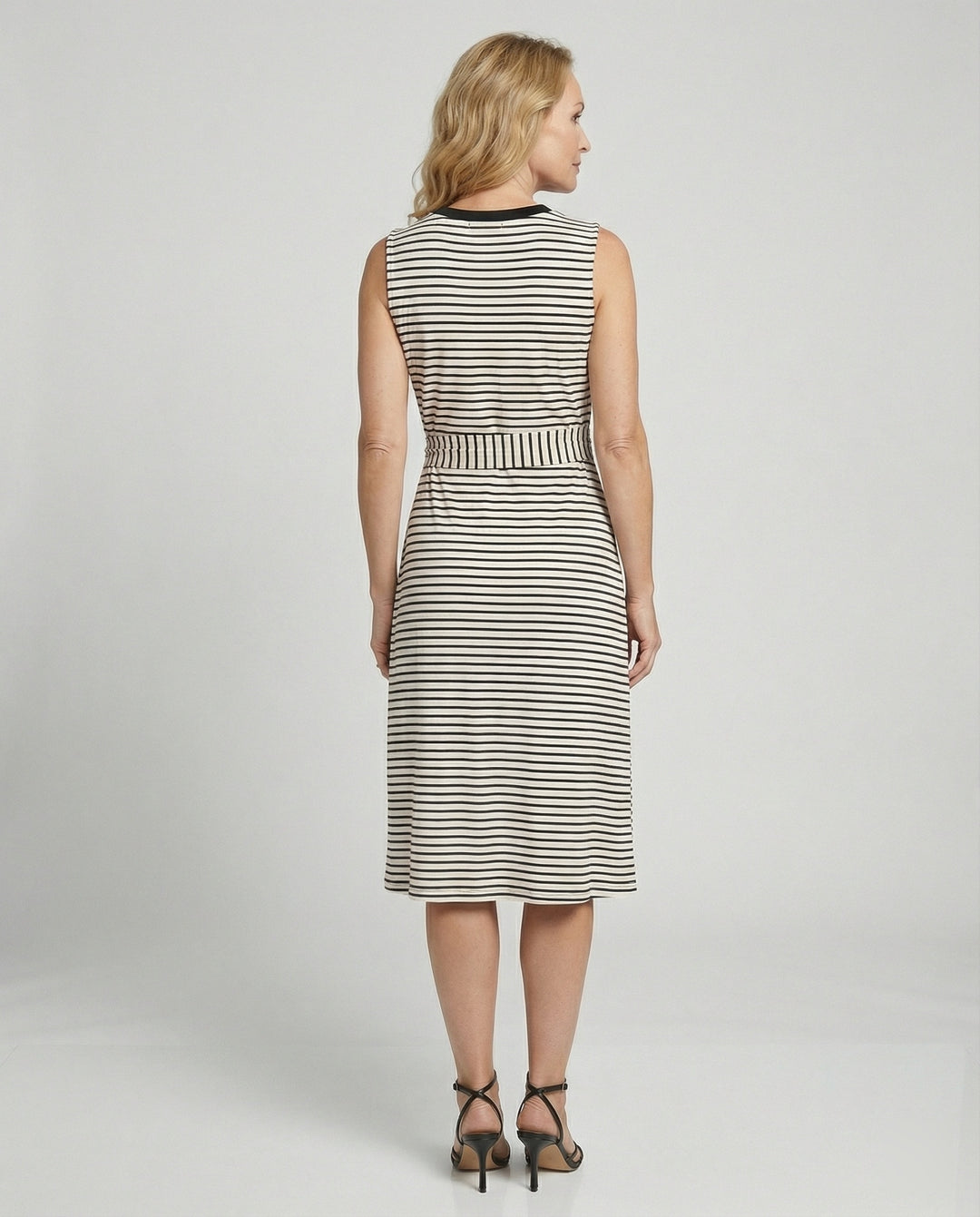 Damen Midikleid Wickeloptik Jersey