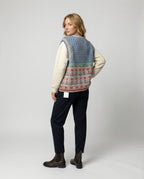 Damen Woll Strickjacke mit übergroßem Druck & Gemütlichem Design | R&B