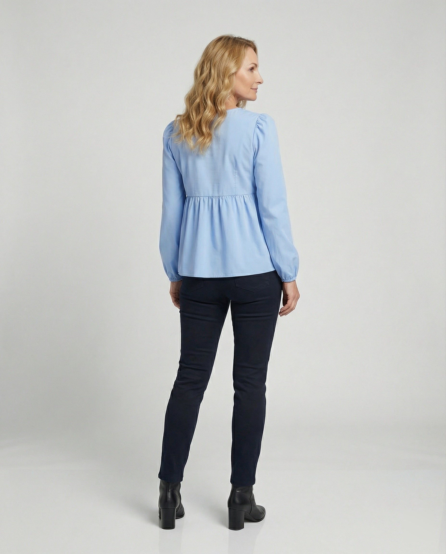 Bluse Damen Viskose Gemustert