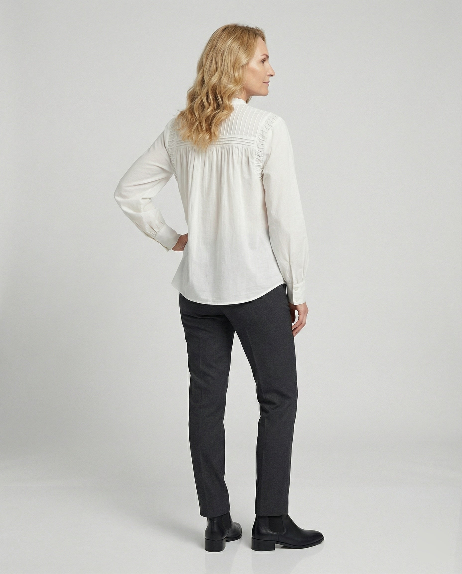 Romantische Baumwollbluse Damen