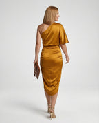Elegantes Abendkleid Midi asymmetrisch