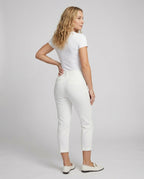 Damen Cropped Stoffhose modisch geschnitten