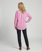 Damen Hemdbluse Streifen weit