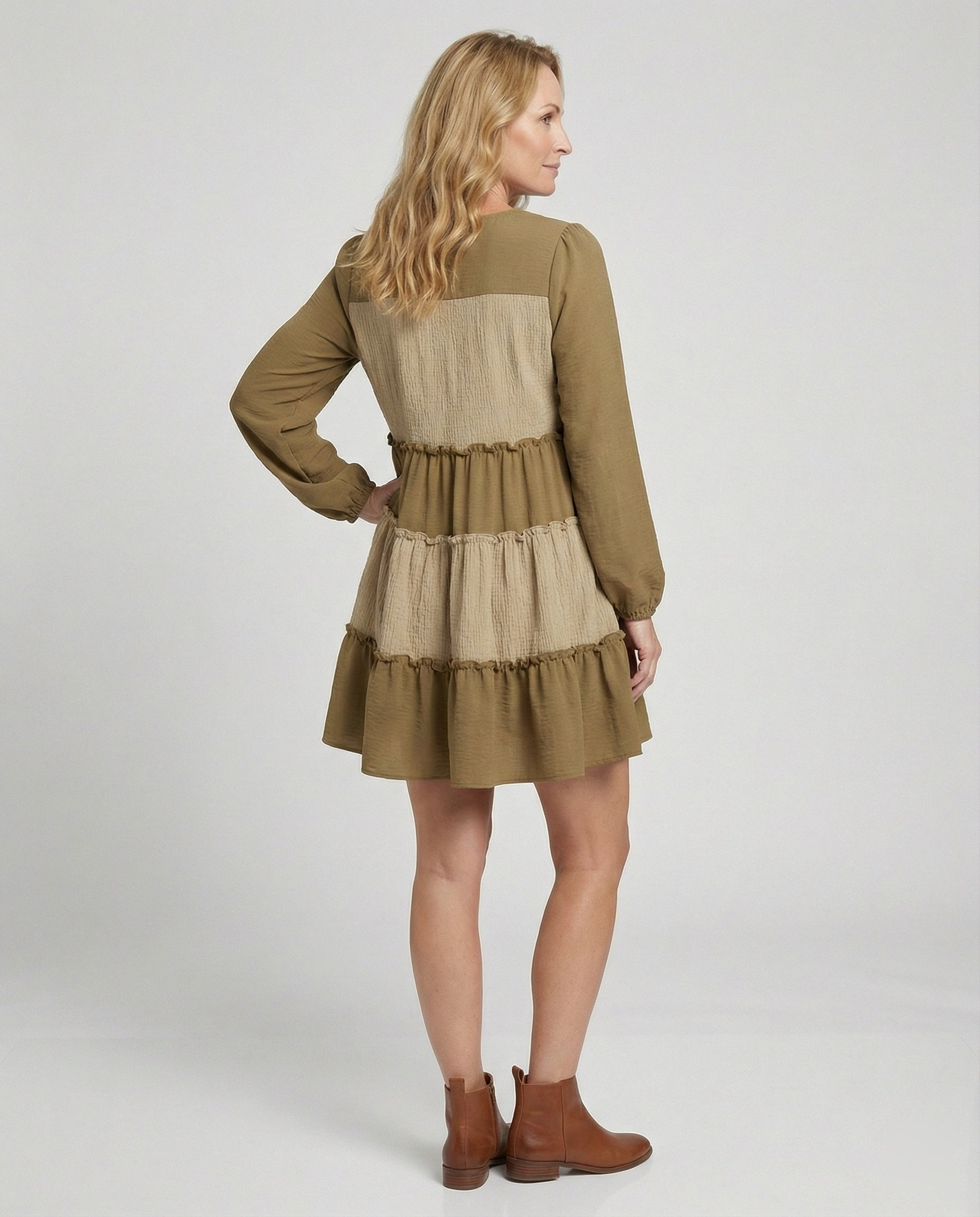 Freizeitkleid Damen A-Linien Minikleid
