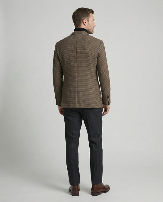 Herren Sakko Glencheck mit Revers